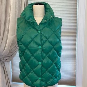 Green Down Puffer Vest